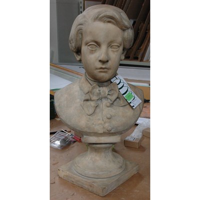Lot 1046 - American School 19th Century Portrait Bust of...
