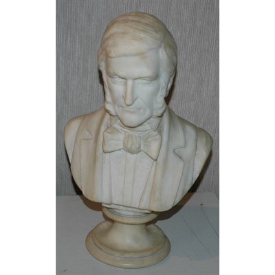 Lot 1129 - American School 19th Century Bust of Ralph...