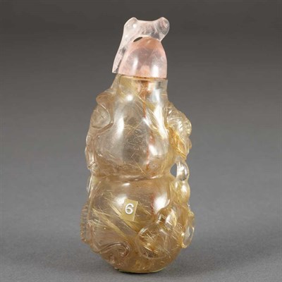 Lot 173 - Chinese Quartz Snuff Bottle 19th Century Of...