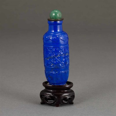 Lot 156 - Chinese Lapis Lazuli Snuff Bottle 19th Century...