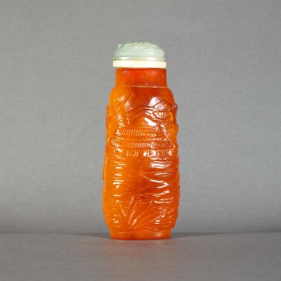 Lot 229 - Chinese Amber Snuff Bottle 19th Century Of...