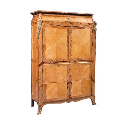 Lot 384 - Louis XV Gilt-Bronze Mounted Tulipwood Cabinet...
