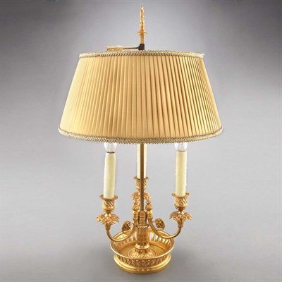 Lot 416 - Louis XVI Style Gilt-Metal Bouillotte Lamp...