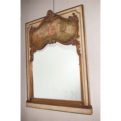 Lot 402 - Louis XVI Style Painted Wood Trumeau Height 50...