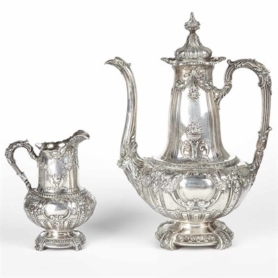 Lot 263 - American Sterling Silver Coffee Pot and...