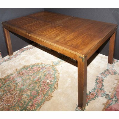 Lot 315 - Chinese Style Brass Bound Mahogany Dining...