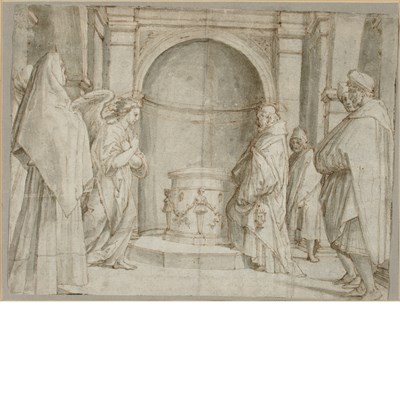Lot 16 - School of Andrea Del Sarto The Anunciation to...