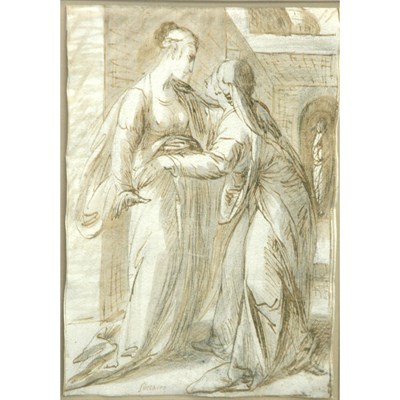 Lot 55 - English School 18th Century The Visitation...