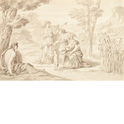 Lot 32 - Italian School 18th Century Thetis Dipping the...