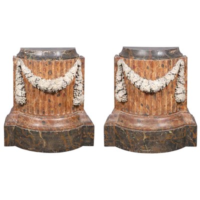 Lot 326 - Pair of Continental Neoclassical Painted...