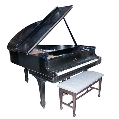 Lot 77 - Steinway & Sons Ebonized Grand Piano Circa...