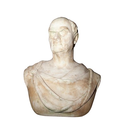 Lot 1229 - White Marble Bust of a Gentleman in a Toga...