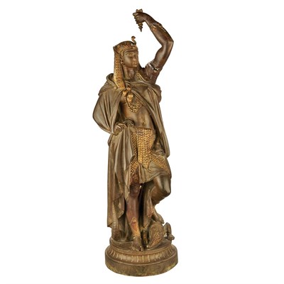 Lot 1337 - Gilt and Patinated Spelter Figural Lamp Base...