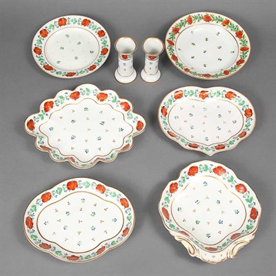 Lot 1309 - English Porcelain Dessert Service Derby, circa...