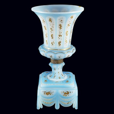 Lot 1433 - Bohemian Blue and Gilt Enamel Decorated Glass...