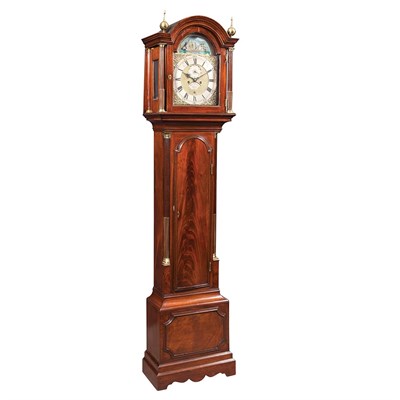 Lot 449 - George III Brass Mounted Mahogany Tall Case...