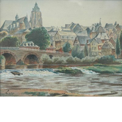 Lot 43 - French School The Bridge to Town Bears...