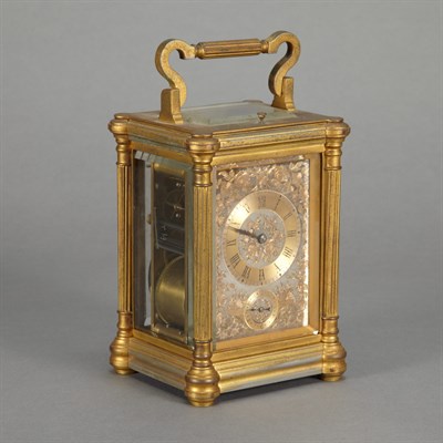 Lot 371 - Louis XVI Style Gilt-Bronze Carriage Clock The...