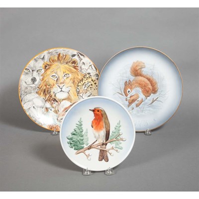 Lot 385 - Set of Nine Goebel Hummel Wildlife Porcelain...