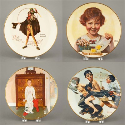Lot 407 - Set of Eight Norman Rockwell Collector Plates;...