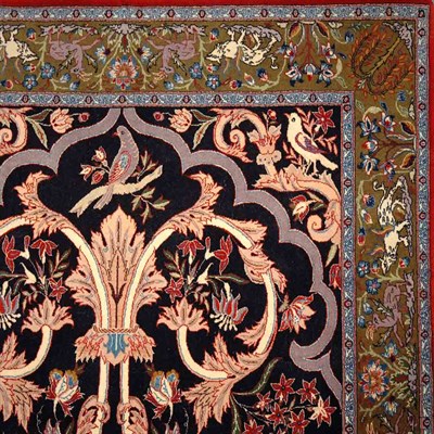 Lot 441 - Isfahan Prayer Rug Central Iran, second half...