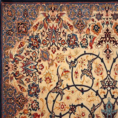 Lot 440 - Isfahan Rug Central Iran, second half of the...