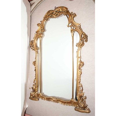 Lot 327 - Louis XV Style Gilt-Wood Overmantel Mirror Of...