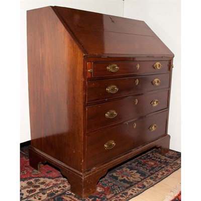 Lot 319 - George III Mahogany Slant Front Desk Height 40...