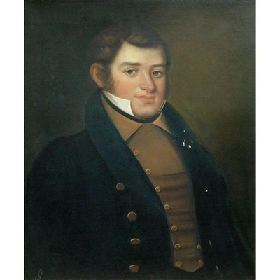 Lot 10 - American School 19th Century Portrait of a...