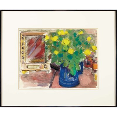 Lot 49 - Jane Freilicher American, b. 1924 Yellow Roses...
