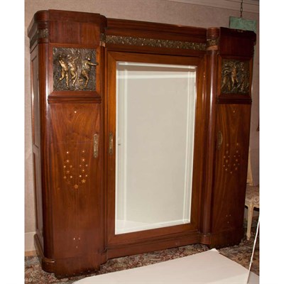 Lot 318 - Belgian Art Deco Bronze Mounted Marquetry and...