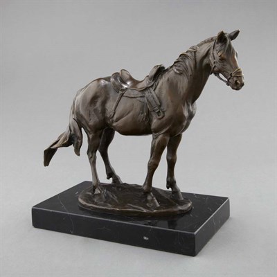 Lot 375 - Bronze Figure of a Standing Horse Height 10...