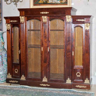 Lot 316 - Empire Style Gilt-Metal Mounted Mahogany...