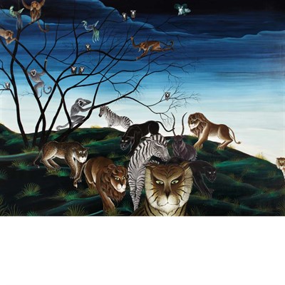 Lot 89 - Gustavo Novoa Chilean, b. 1941 In the Jungle...