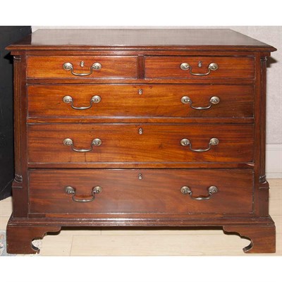 Lot 588 - George III Style Mahogany Chest of Drawers...