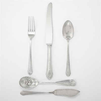 Lot 310 - Partial Alvin Sterling Silver Flatware Service;...