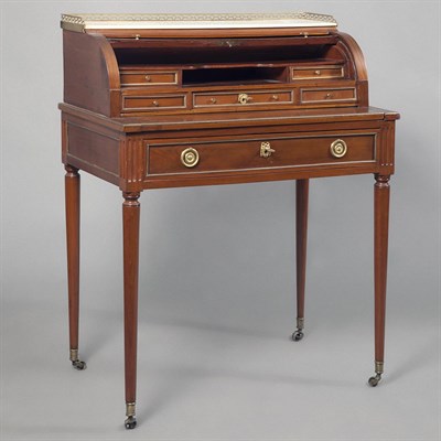 Lot 363 - Louis XVI Style Brass Mounted Mahogany Lady's...