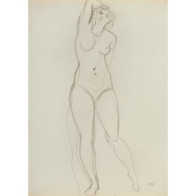 Lot 34 - Andre Derain French, 1880-1954 Nude in Repose...