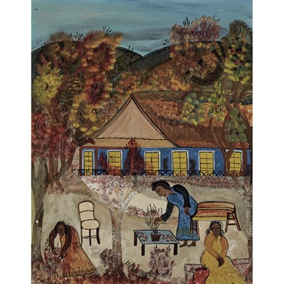 Lot 64 - Hector Hyppolite Haitian, 1894-1948 Landscape...