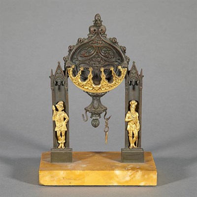 Lot 1358 - Gothic Style Gilt and Patinated-Metal Watch...