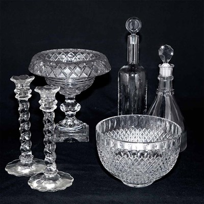Lot 449 - Group of Nine Glass Table Articles