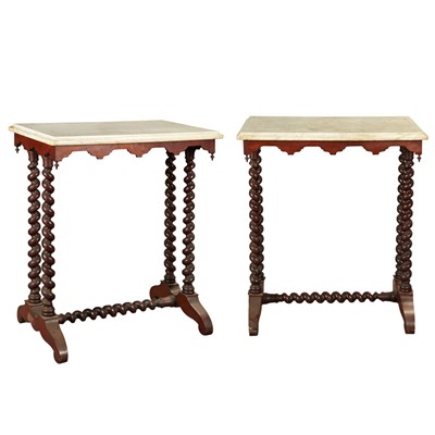 Lot 1216 - Assembled Pair of American Gothic Revival...