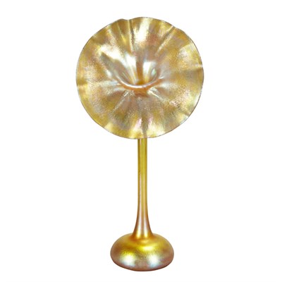 Lot 1383 - Tiffany Favrile Glass Jack-in-the-Pulpit Vase...