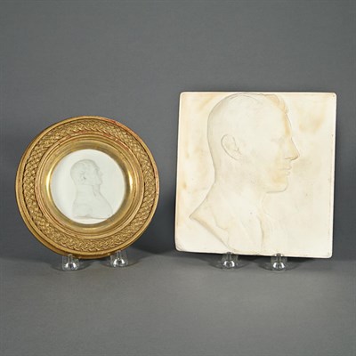 Lot 1598 - Group of Three Profile Busts 19th Century...