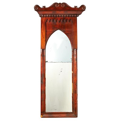 Lot 1403 - Gothic Revival Mahogany Pier Mirror American...