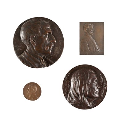 Lot 1220 - Group of Four Bronze Reliefs and Medallions...