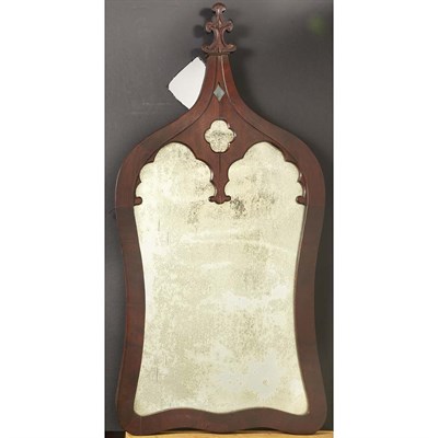 Lot 1352 - American Gothic Revival Mahogany Mirror Circa...