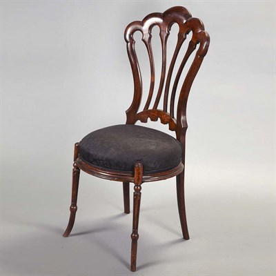 Lot 1351 - American Rosewood Parlor Chair Circa 1860 The...