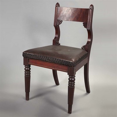 Lot 1339 - Late Classical Mahogany Side Chair School of...