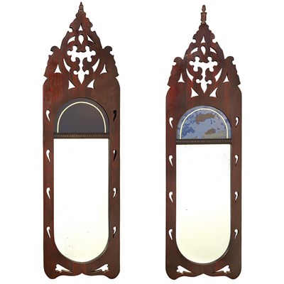Lot 1266 - Two Similar American Gothic Revival Mahogany...